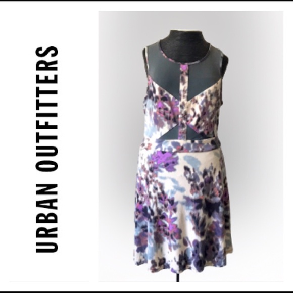 Urban Outfitters Dresses & Skirts - UO Cut Out Watercolor Skater Dress